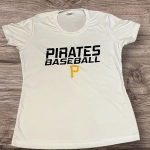 Pittsburgh Pirates MLB Women's Dry Fit Logo T-Shirt Size Small Baseball Spring